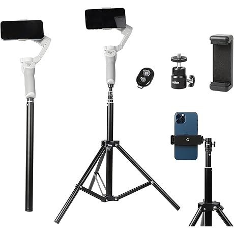 2-in-1 Extending Tripod: A Perfect Partner for Your DJI OM4 SE 5/Osmo...