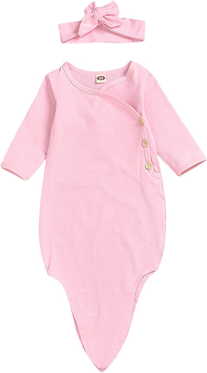 Baby Girls Sleeping Gown,Swaddle Sack Coming Home Outfit