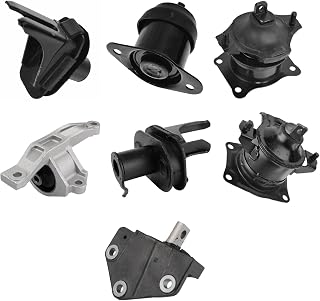 TRQ Engine Transmission Motor Mount Kit Set of 7pc