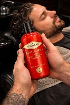 JS Sloane Moisturizing Shampoo for Men Hydrating Formula for Dry Hair Strengthening with Vegetable Protein Premium Daily Grooming Shampoo (8 oz)