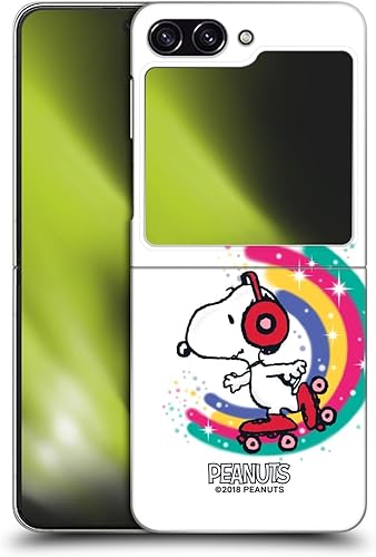 Head Case Designs Officially Licensed Peanuts Colourful Skating Snoopy Boardwalk Airbrush Hard Back Case Compatible with Samsung Galaxy Z Flip5