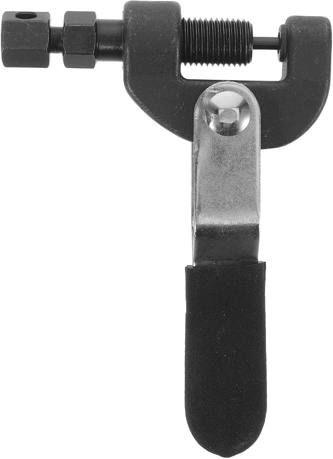 SHINEOFI Heavy Duty Motorcycle Chain Breaker Tool with Steel Construction and Portable Riveting Function for Chain Links Removal and Repair Maintenance