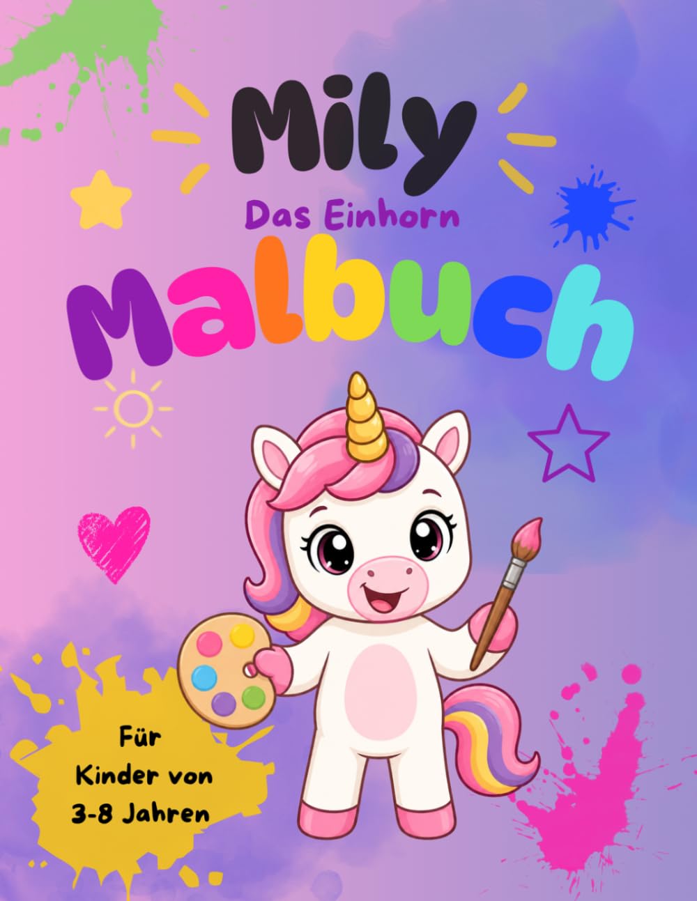 Mily - Das Einhorn - Malbuch