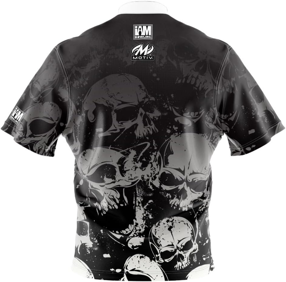 Logo Infusion I AM Bowling Jersey Short Sleeve Sash Collar 2120-MT Made in USA Motiv