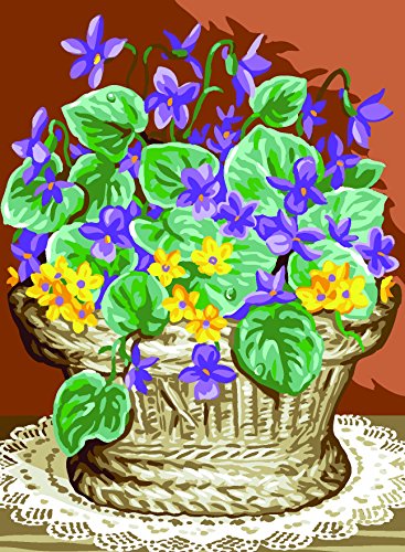 Royal Paris Tapestry - Lienzo para Bordar, diseño de Flores, Multicolor