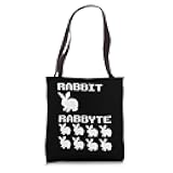 Rabbit & Rabbyte Computer Coding Nerds Jokes Programmer Tote Bag