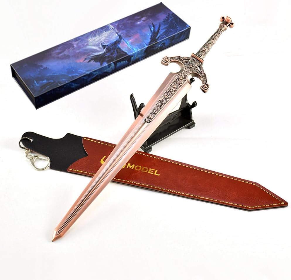 Elden Ordovis's Greatsword Model - 30Cm/11.8In, Full Metal, Gaming Collectible Figurines Desktop Ornaments, Decorations, Birthday Gift for Game Lovers with Gift Box