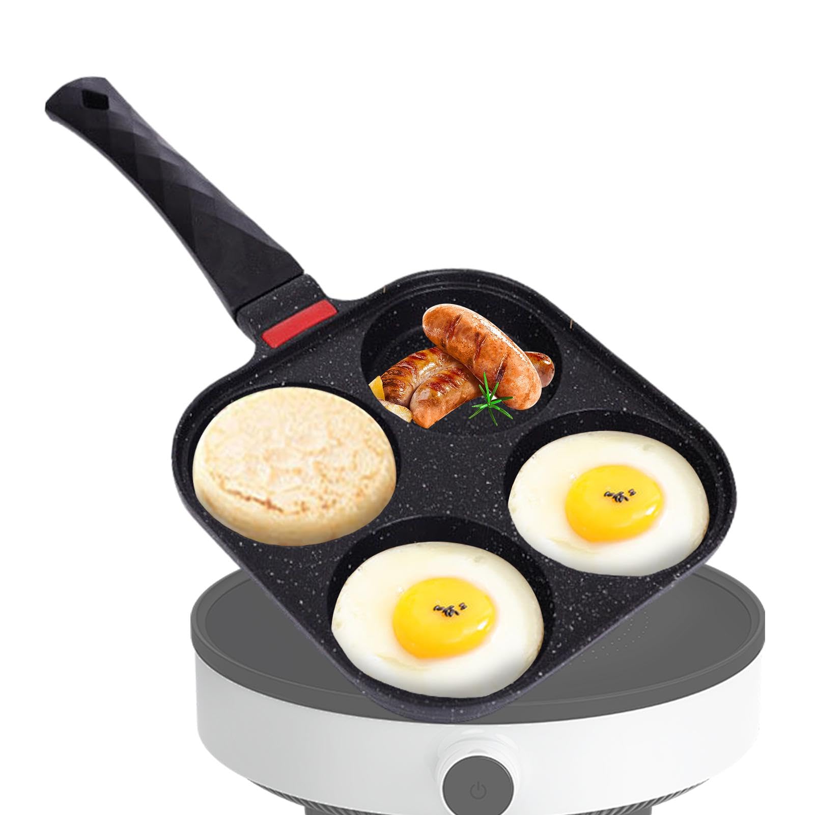 Amazon | 目玉焼きパン、朝食用パンケーキパン,アルミニウム製小型卵