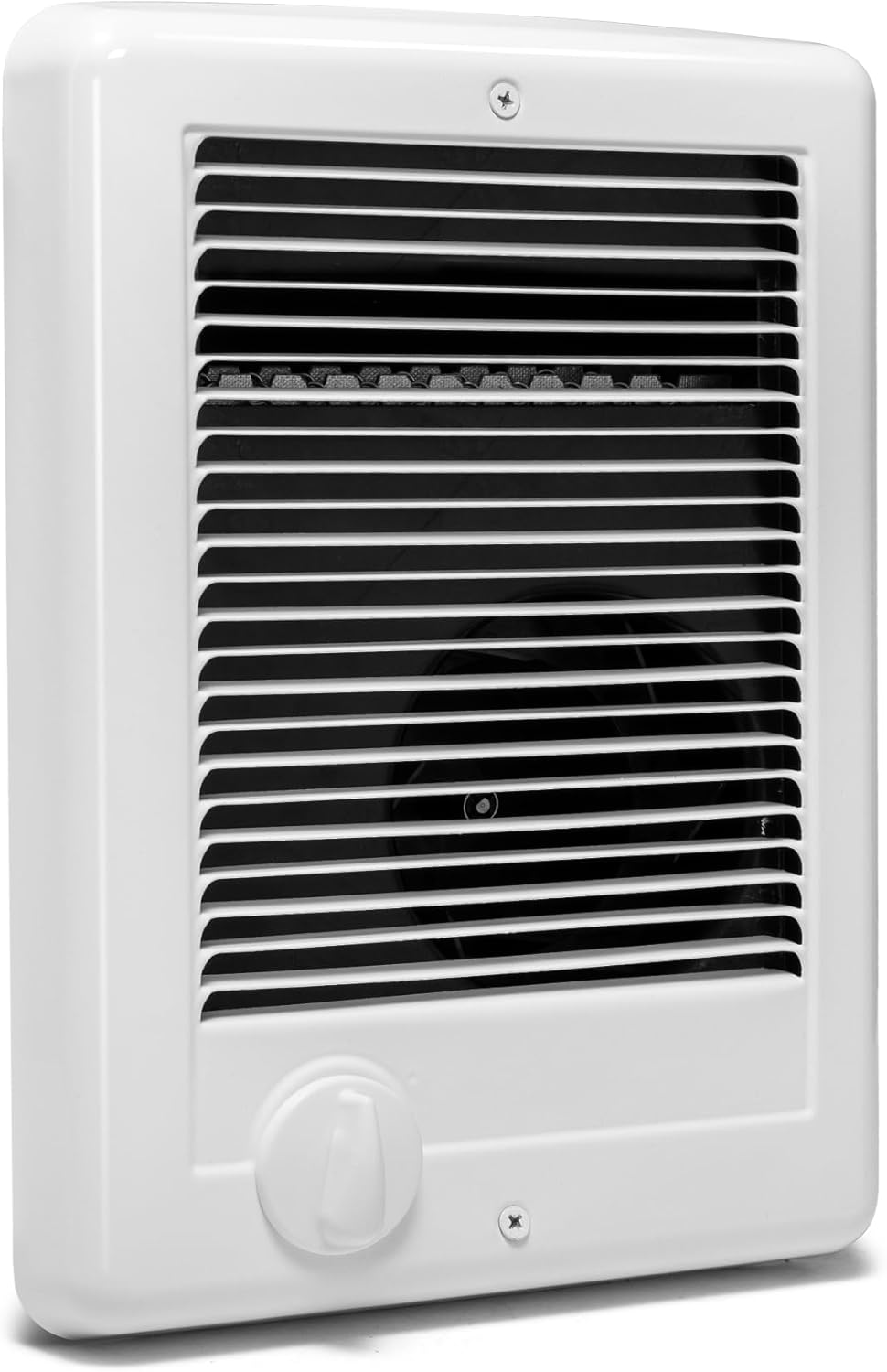 Electric Wall Mounted Heater for Indoor Use Complete Unit with Thermostat (Model: CSC202TW, Part: 67507), 6825/5120 BTU, 240 Volt, 2000 Watt, White