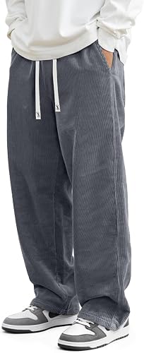 JMIERR 男士灯芯绒裤 阔腿宽松运动裤
