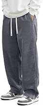 JMIERR Mens Corduroy Pants Wide Leg Baggy Sweatpants