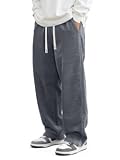 JMIERR Pantalones de sarga para hombre&comma; pantalones casuales holgados&comma; pierna ancha&comma; ajuste holgado&comma; joggers&comma; pantalones de ch&aacute;ndal&comma; cintura el&aacute;stica&comma; cord&oacute;n con bolsillos &vert; Loose Fit Joggers&comma; Elastic Waist Drawstring&comma; Casual Sweatpants&comma; Vintage Pants&comma; Fall Winter Fashion&comma; Streetwear
