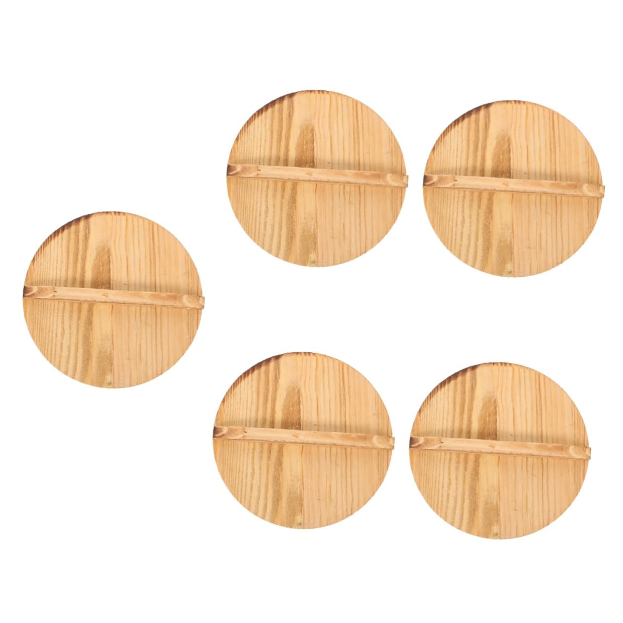 5 Pz coperchio della pentola calda coperchio per pentola sul piano cottura copertura della cupola alimentare copertina strumento di cottura wok artigianale Di legno