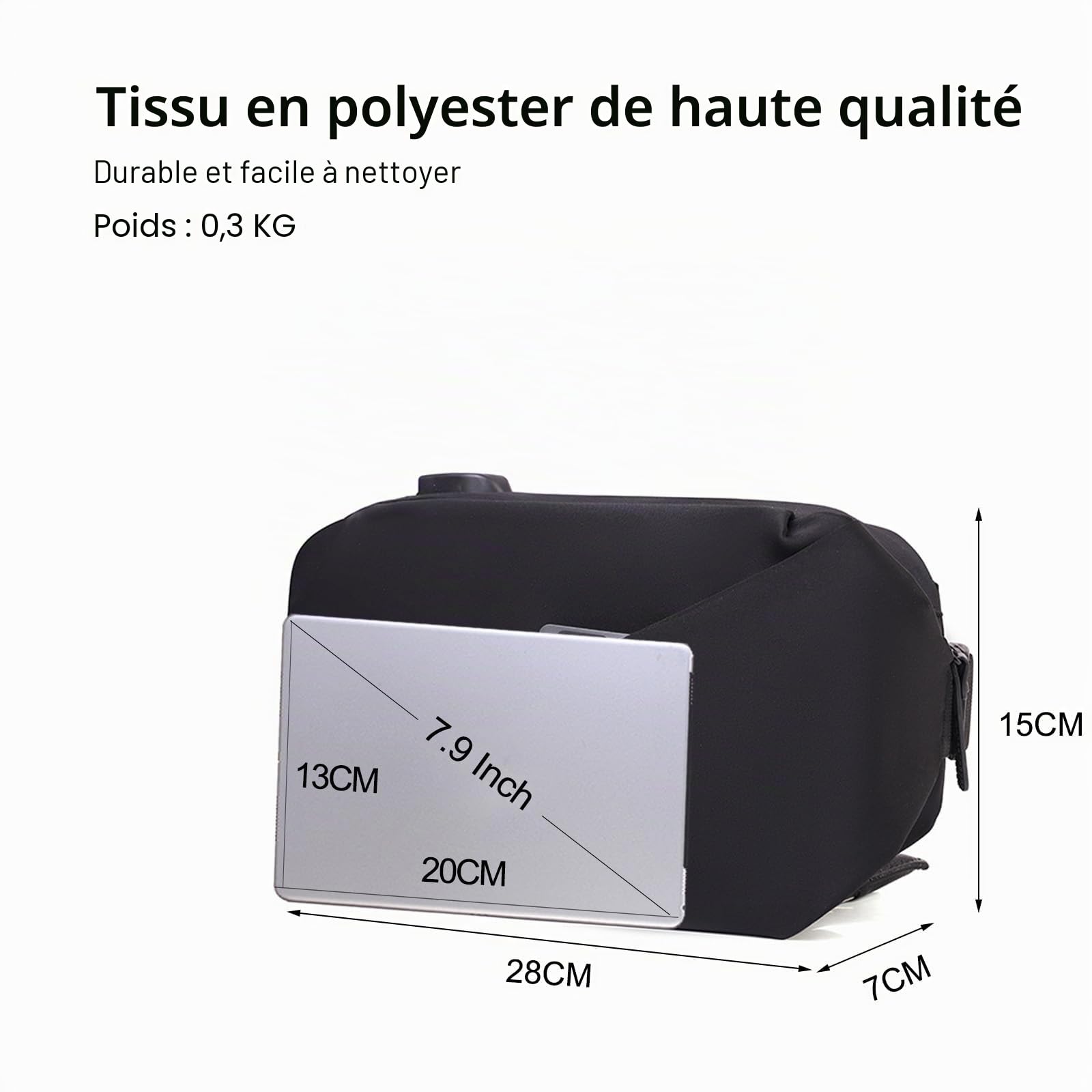 FANDARE Ultraléger Sac de Poitrine Sling Crossbody Bag Homme Femme Sacoche avec Port de Charge USB Sac d'Epaule Sacoche de Ceinture Sac Bandoulière pour Voyage Randonnée Cyclisme Jogging Étanche