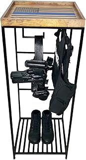 Police Gear Rack - Law Enforcement and Military Gear Stand - Tactical Gear Rack Organizer - Uniform, Duty Belt & Vest Hanger - Cop Caddy Police Gift