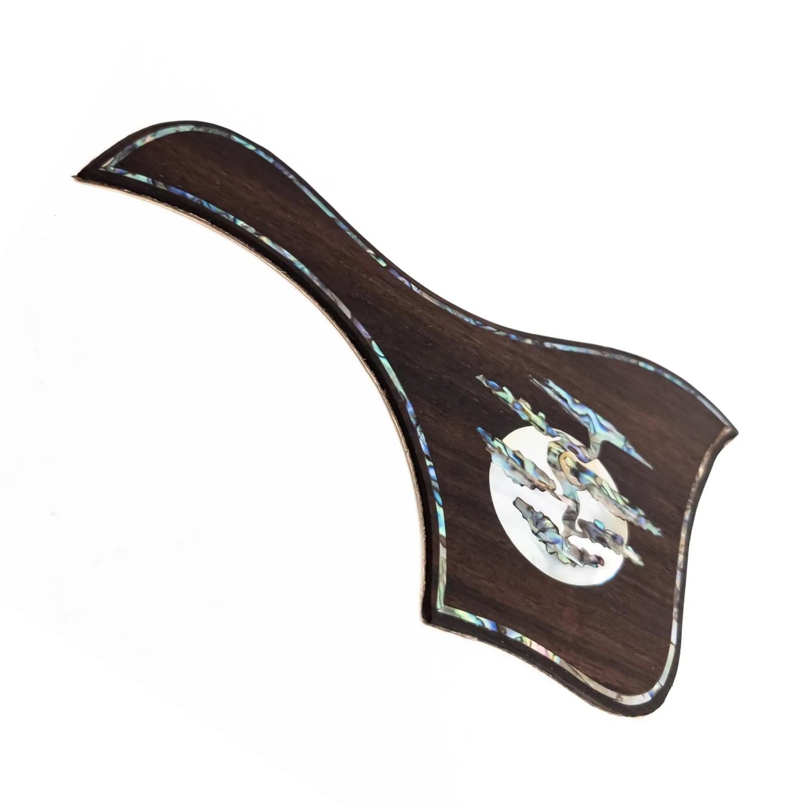 Pickguard do gitary akustycznej dla początkujących Ręcznie inkrustowana płytka ochronna do gitary akustycznej z palisandru Trwała nieodkształcalna