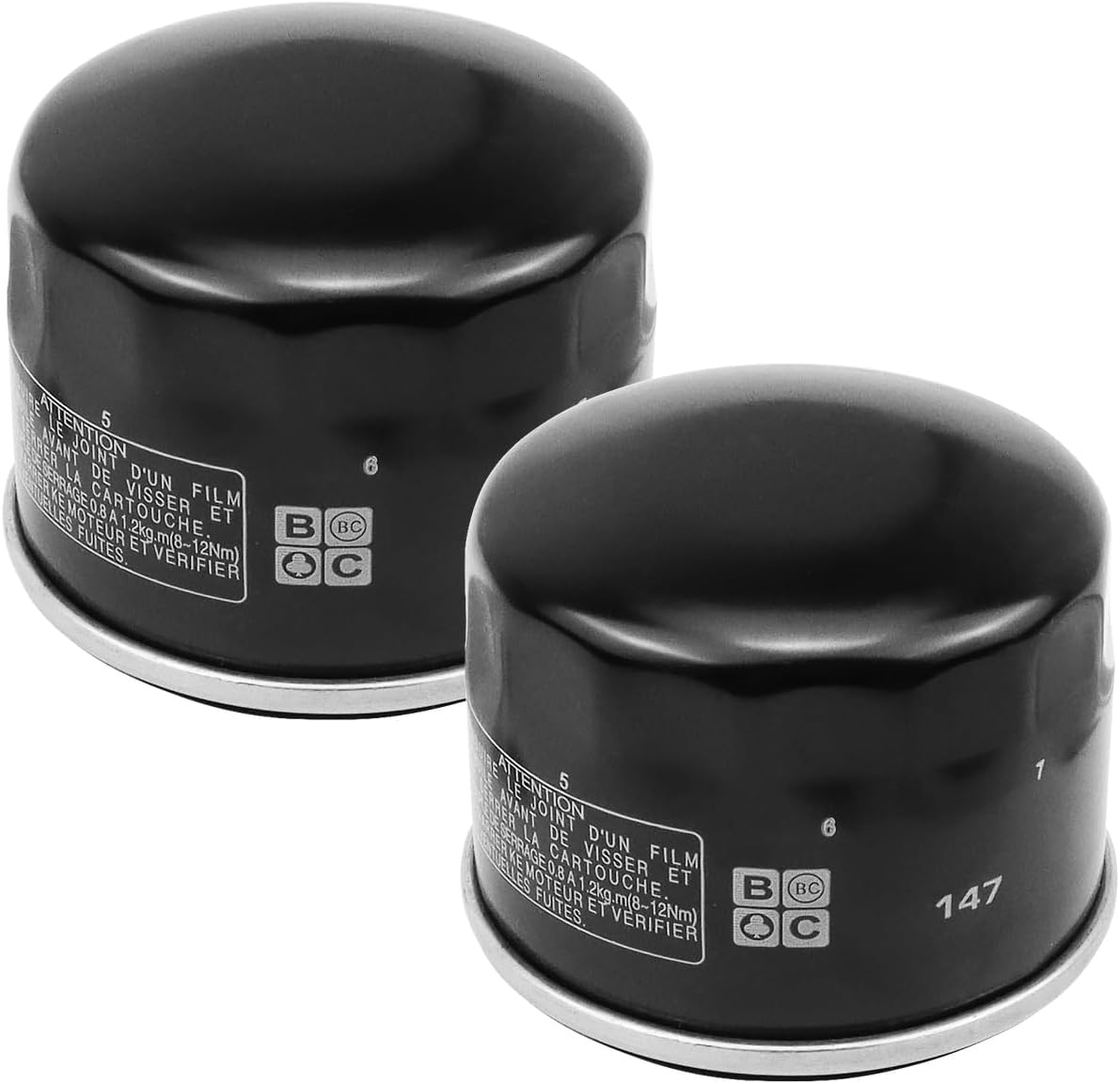 2PCS Oil Filter Replacement for Yamaha Kodiak 700 YFM700K 2016-2018 Raptor 660 YFM660R 2001-2005 Vstar 1300 XVS1300 2007-2012