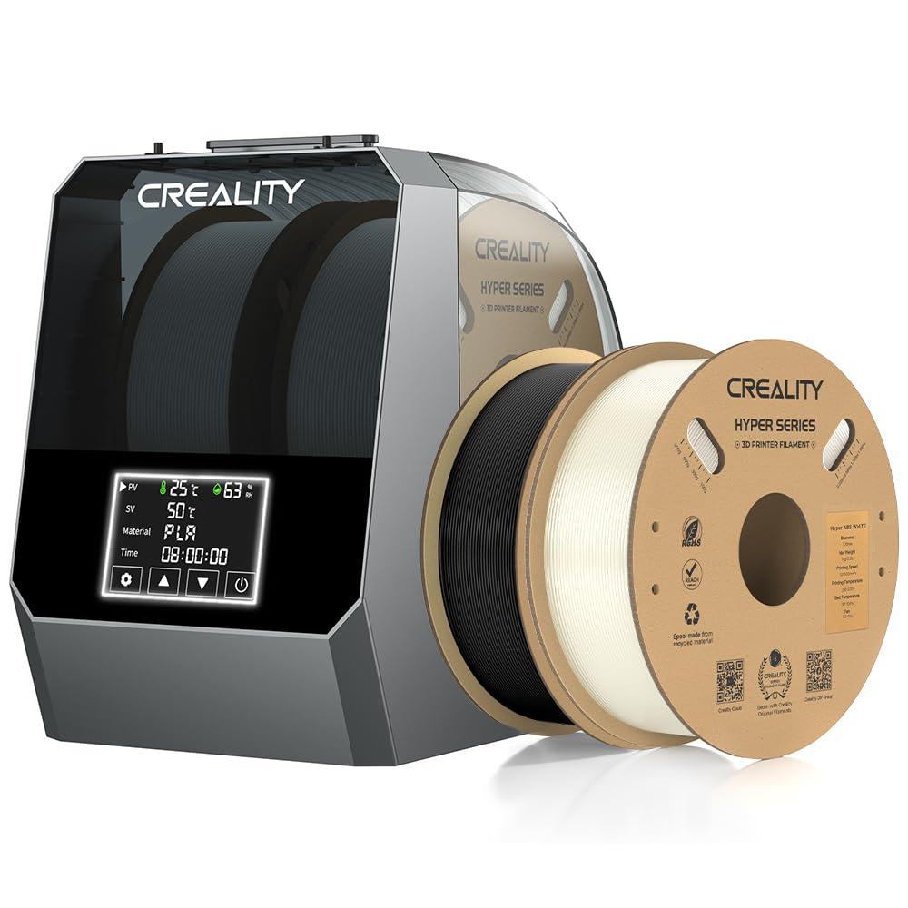 Creality Space PI Filament Dryer Box Plus and Creality Hyper ABS Filament 1KG White+Black