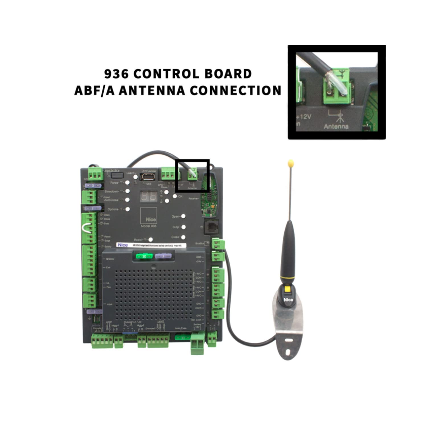 NiceOne Aerial Apollo ABF/A Long Range Adjustable Antenna, Black