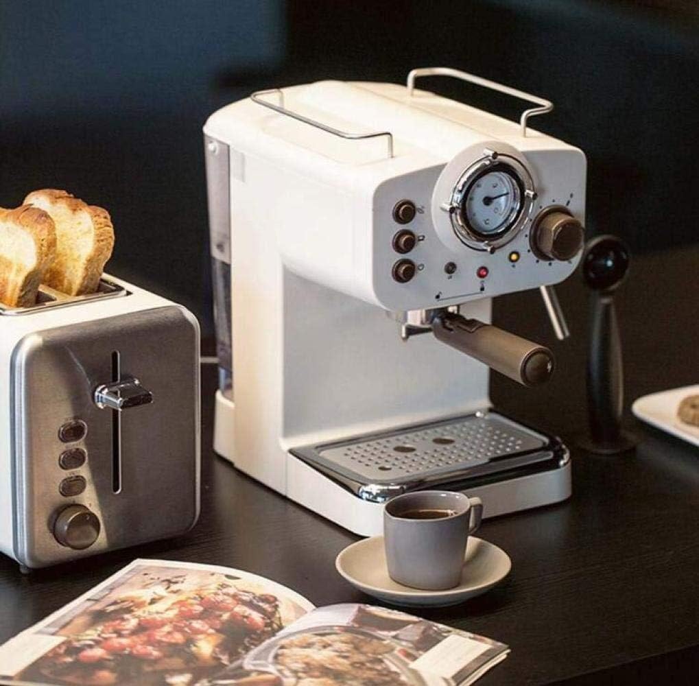 Machines Retro Espresso White Semi-Automatic Steam Tea Coffee Machine