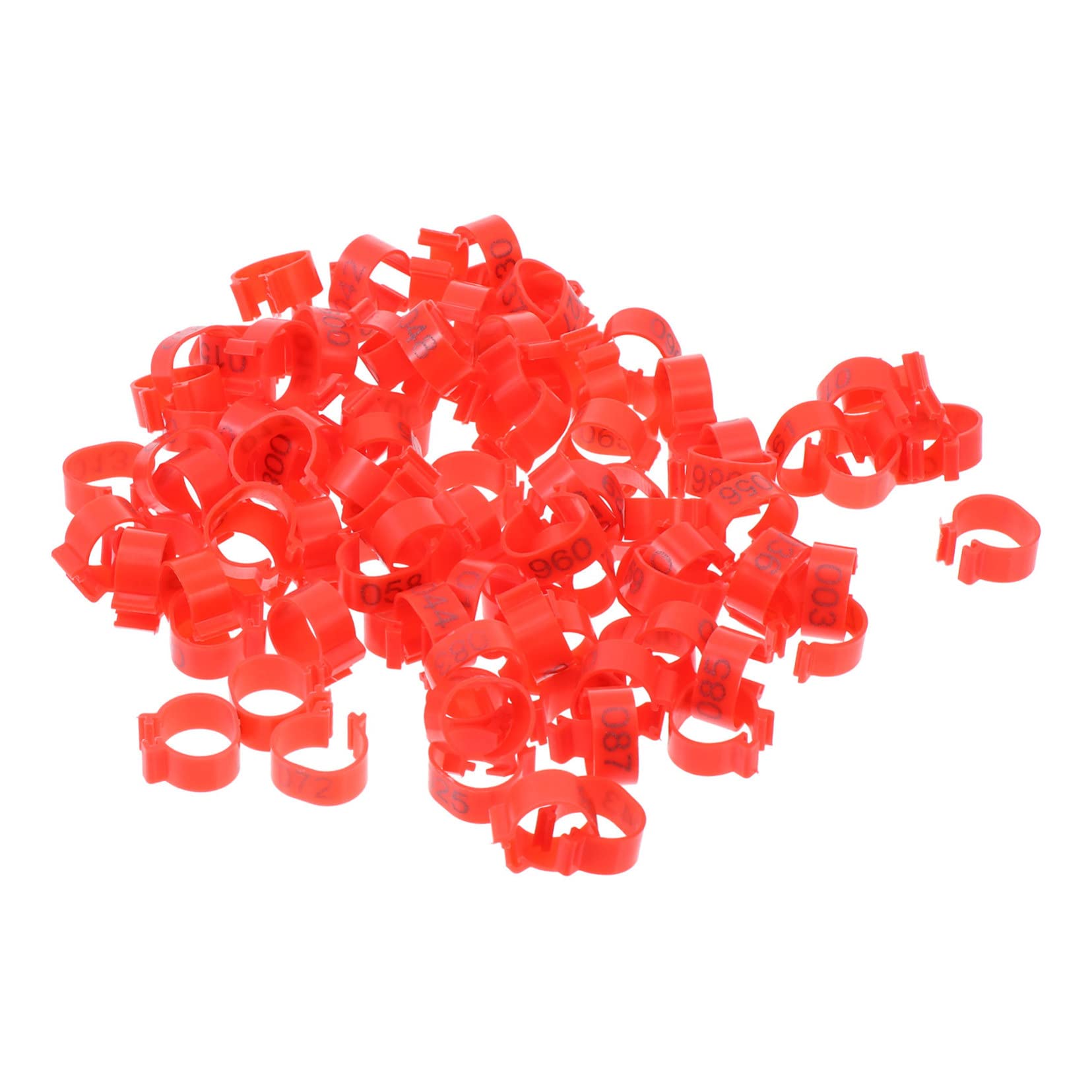 Bandes numérotées pour laviculture Yardwe bagues à clipser 200pcs - 8