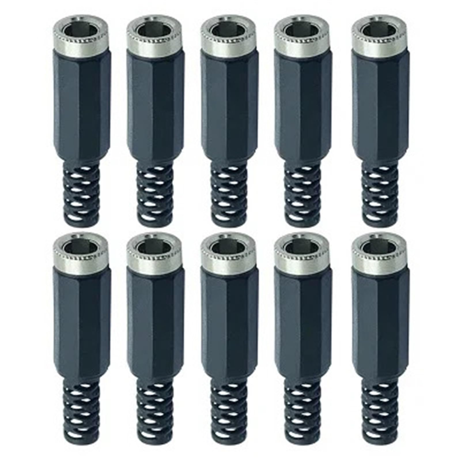 10 Stück DC-Stecker 2,1 x 5,5 mm Strombuchse Steckverbinder 5,5 x 2,1 männlich und weiblich(10xF)