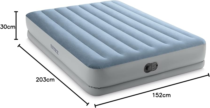 INTEX 64159E Dura-Beam Plus Mid-Rise Air Mattress: Fiber-Tech