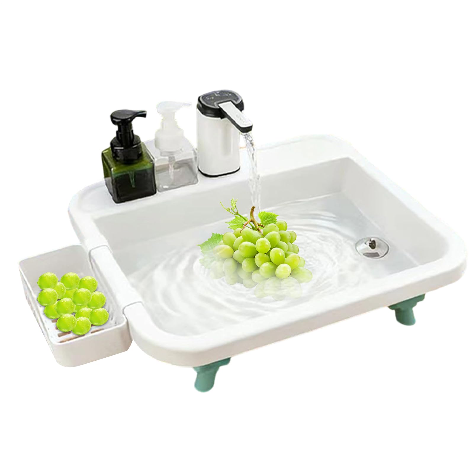 Lavello Da Campeggio Portatile Robusto Con Ampia Apertura | Lavabo da Viaggio per Lavarsi le Mani Per Giardino Cortile BBQ Avventura Donne Uomini Adulti Viaggiatori