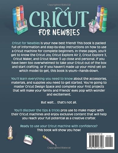 Cricut For Newbies: How To Use Your Cricut Machine With Confidence. Master Design Space, Build Your Skills With In-Depth Project Tutorials, And Enjoy ... & Tricks (The Cricut For Newbies Collection) #TOP1