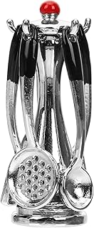 CIYODO 1 Conjunto Mini Suporte Utensílios De Cozinha Decoração Infantil Micro Conjunto Acabamento De Metal Mini Acessórios Para Casa Mini Conjunto De Utensílios De Cozinha Mini