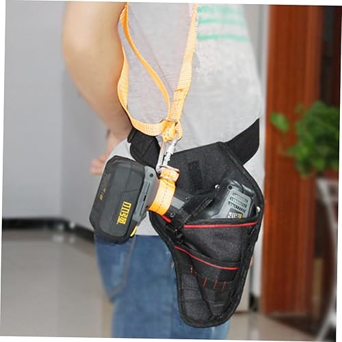 Miniatura 4 de Bolsa de cinturón de taladro eléctrico para hombre, bolsas de herramientas de carpintero, bolsa de herramientas de carpintero, bolsa de transporte