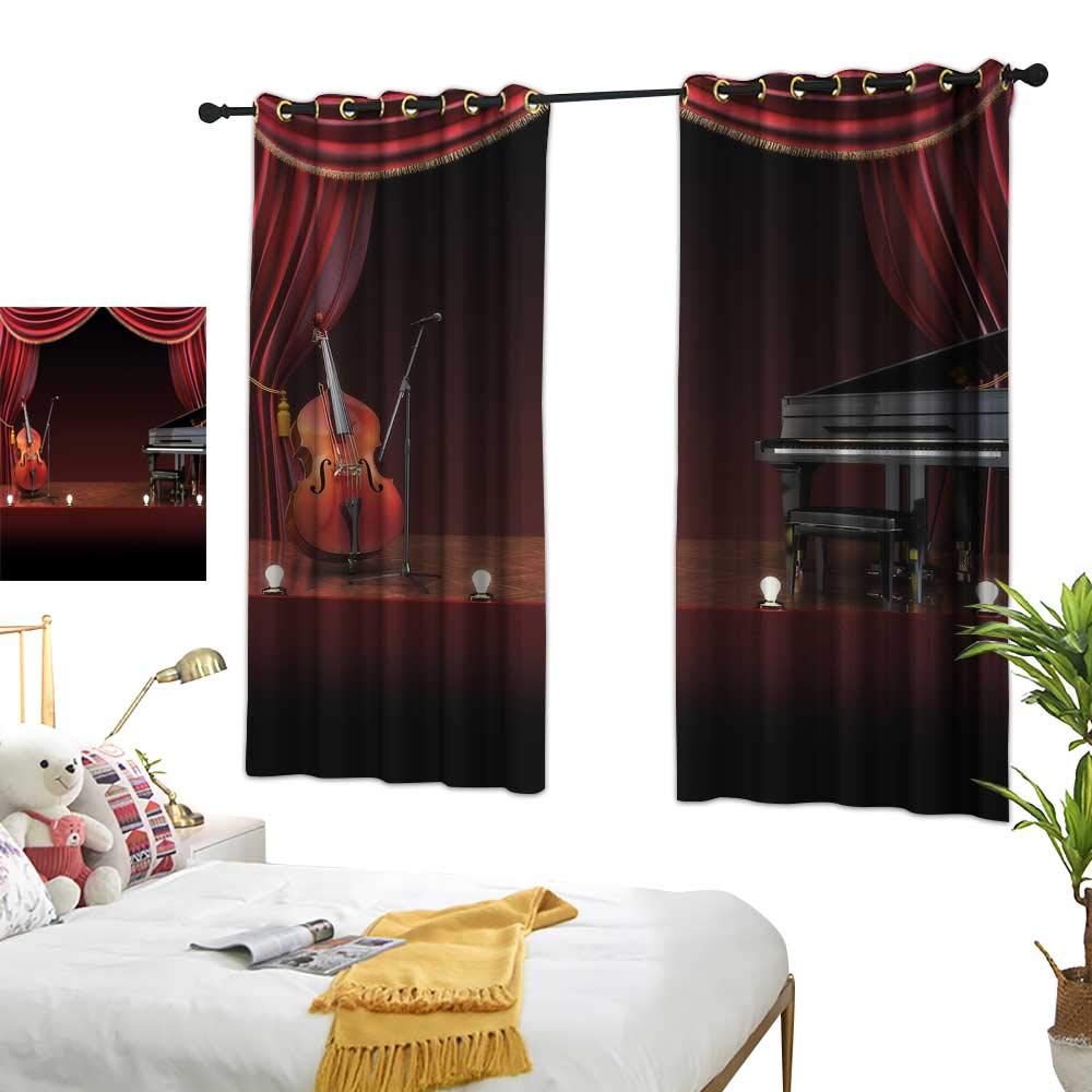 ベルベット カーテン 防音 音楽室 スタジオ シアタールーム 99x115 x2