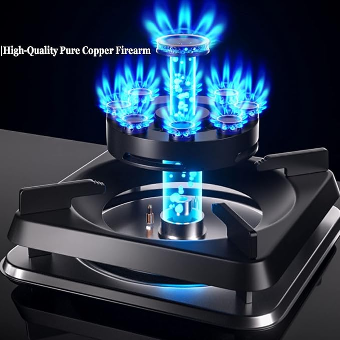 Estufa a Gas 2 Quemadores, Mesa Vidrio Templado, GLP/GN miniatura 3