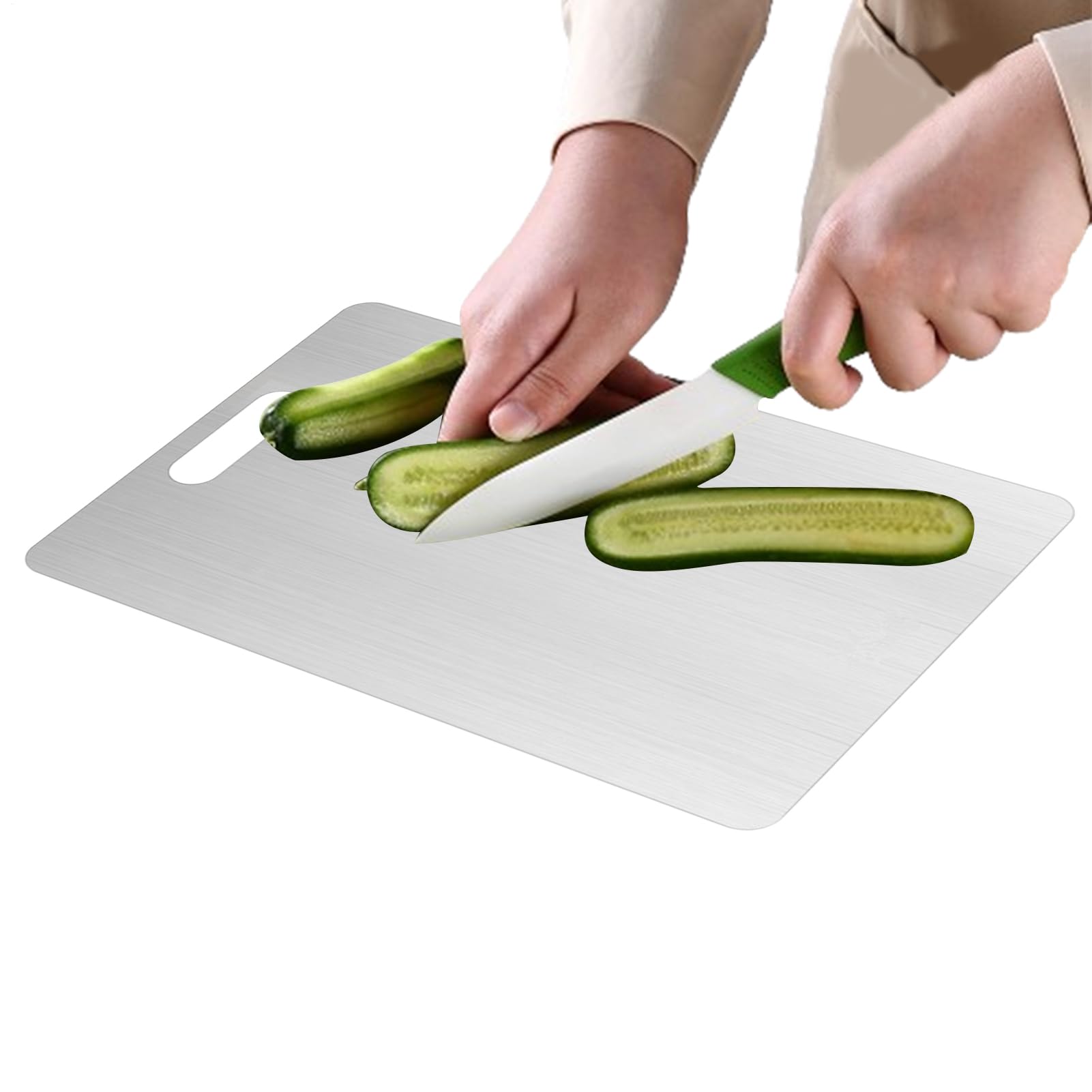 Planche à découper en titane anti-odeurs, planche robuste double face hygiénique