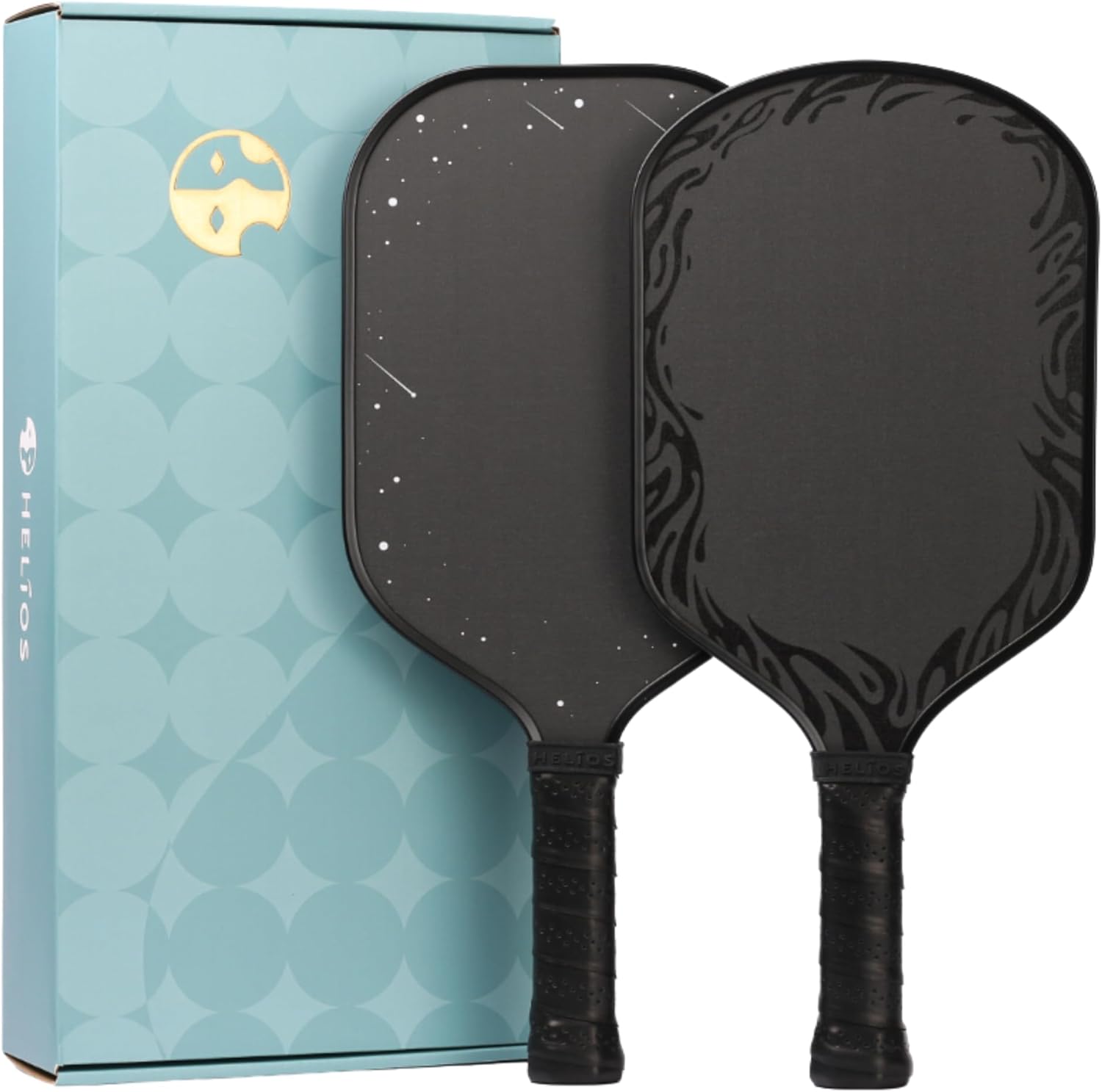 HELIOS Toray Performance Set of 2 | Includes Apollo & Astraeus Paddles | Toray T700 Carbon Fiber with Accelerated Core | 8oz, Advanced Level Set for Power & Agility | USAP Approved