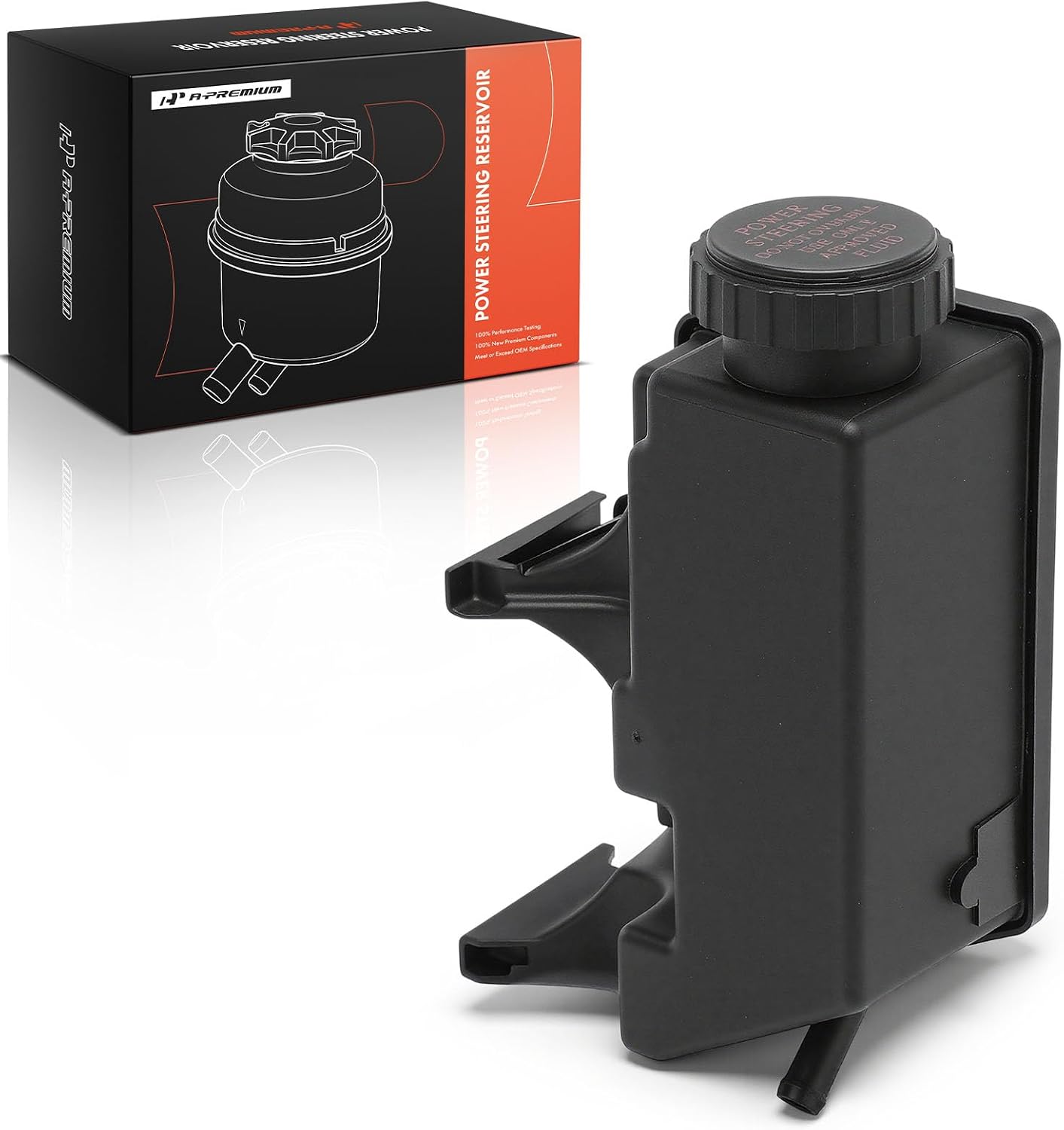 A-Premium Power Steering Reservoir/Tank with Cap Compatible with Chevrolet S10 1995-2003 & GMC Sonoma 1995-2003, L4 2.2L