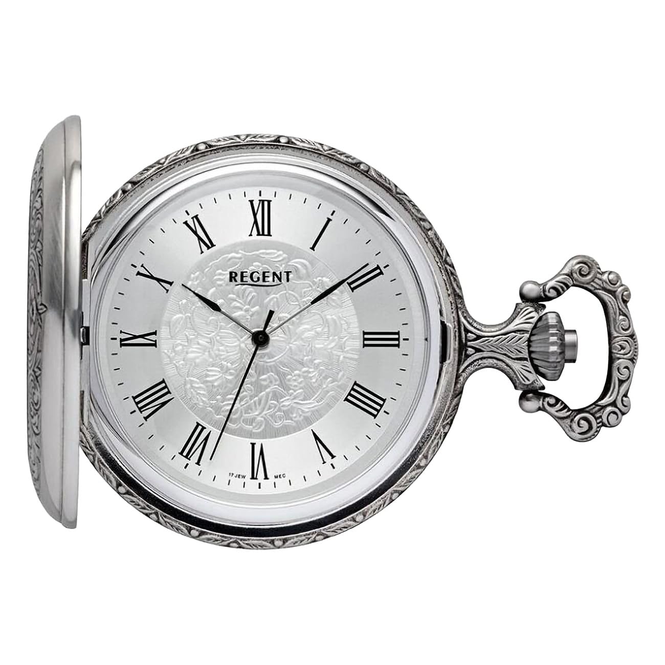 Regent Orologio da taschino da uomo Savonnette anticato, 49 mm, carica meccanica, numeri e minuti in diverse varianti