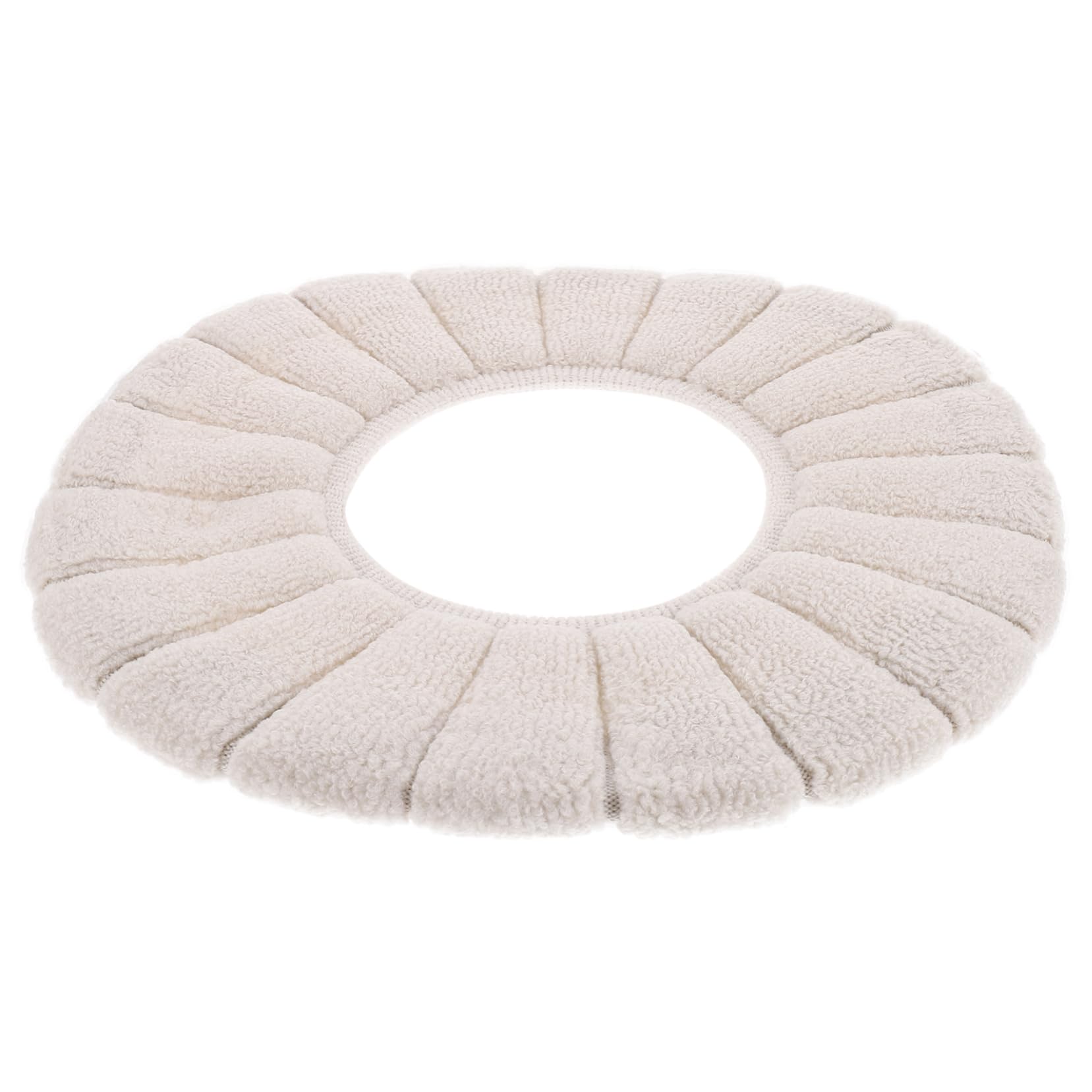 HOMSFOU Toilet Seat Pads O-shaped Cover Stretchable Easy Wash Durable Random Style