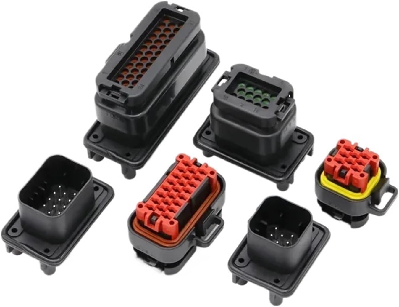 5Pcs 8/14/23/35 Pin Way Automotive PCB Socket Connector for ECU Straight Wire-to-Board Connection 776228-1, 770680-1,776266(770680-1-23P)