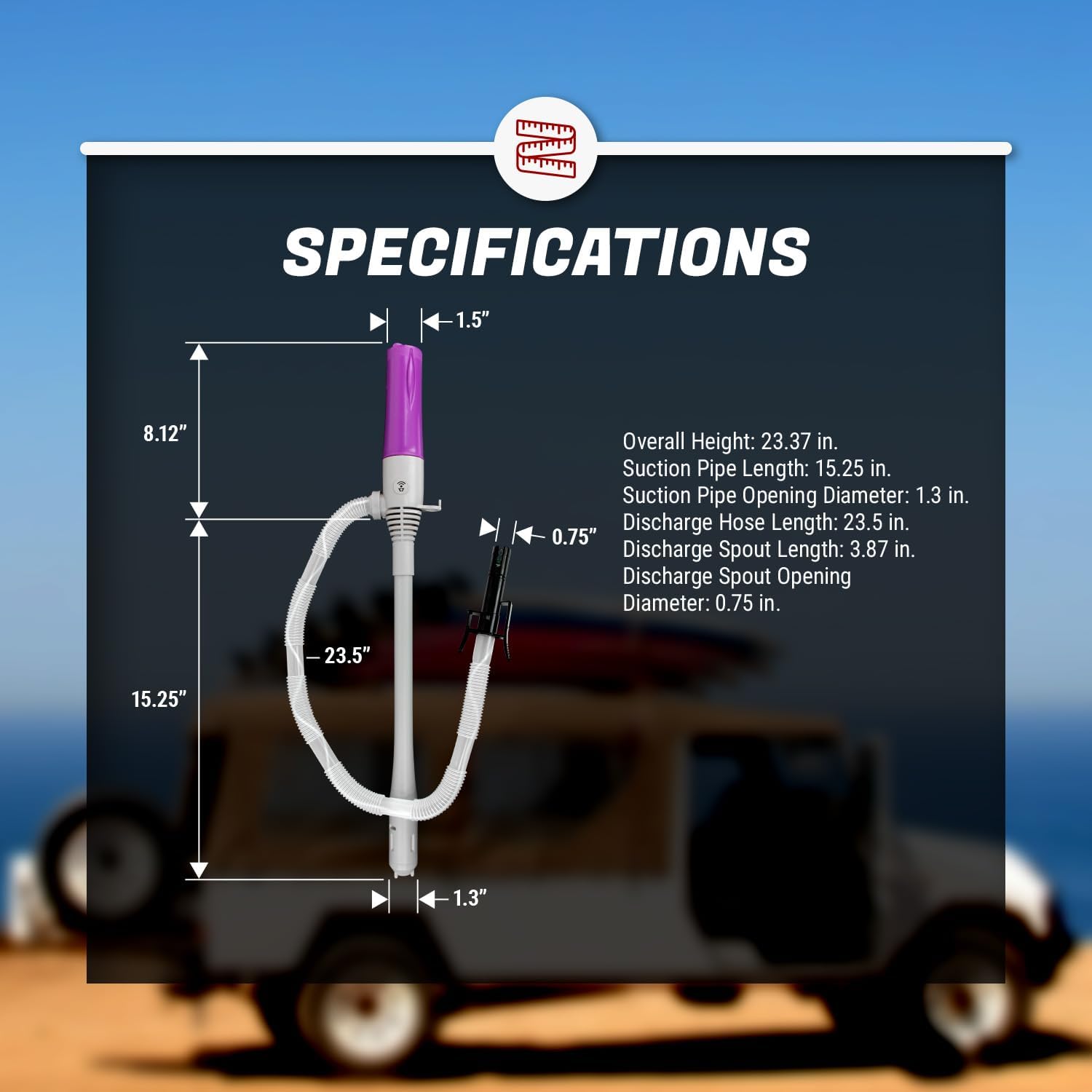 TERA PUMP Auto Stop Sensor Aquarium Water Transfer Pump, Fast 2.4 GPM, Drain Up To 40 Gallon Fish Tanks, Aquarium Water Changer (Drain a 10 Gallon Tank in 5 Minutes)