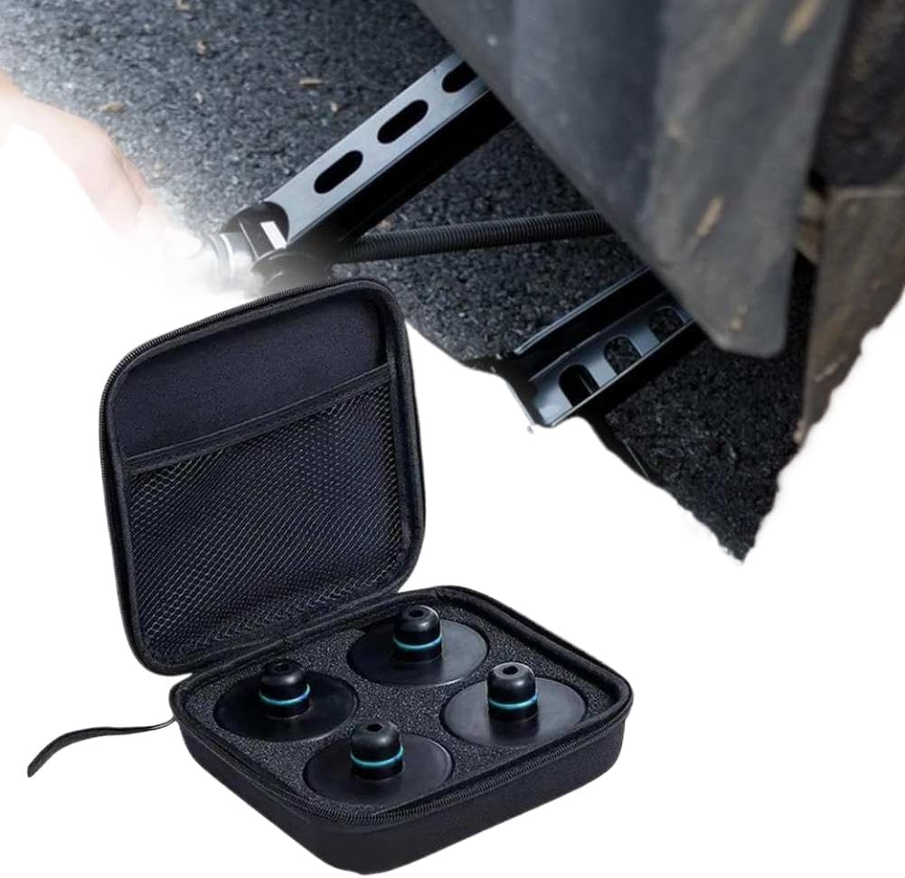 Lifting Jack Pad Compatible with Model 3 Model S Model Y 4 Pieces Diameter 7.8 Cm with Storage Bag