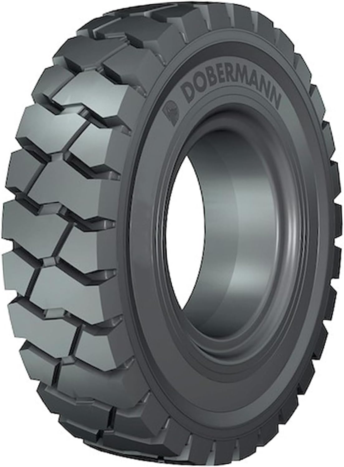 Dobermann Forklift Industrial Skid Steer All-Season Tire-6.00-9 6.00X9 122A2 Load Range 10-Ply (TTF) BSW Black Side Wall