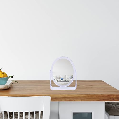 Miniatura 6 de LONGSHENG - SINCE 2001 - Espejo de maquillaje de escritorio, rotación de 360, espejo flexible con soporte, espejo cosmético de mesa, bueno para