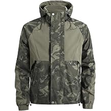 XYGJZ Lightweight Men's Windbreaker Camo Hooded Jacket for Outdoors