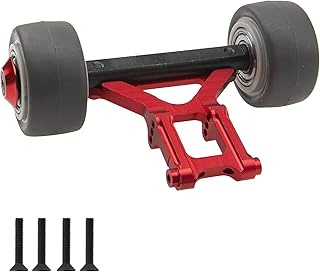 ShareGoo Wheelie Bar Set Front Stand Up Wheel Upgrades Part Compatible with Arrma 1/8 Kraton Outcast Talion Notorious Typhon Raider 6S BLX,Replace of AR320366 (Red)