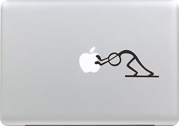 Cute Matchman-Pushing and Standing Silhouette Decal Macbook Trackpad-laptop or Car-window Skin Stickers