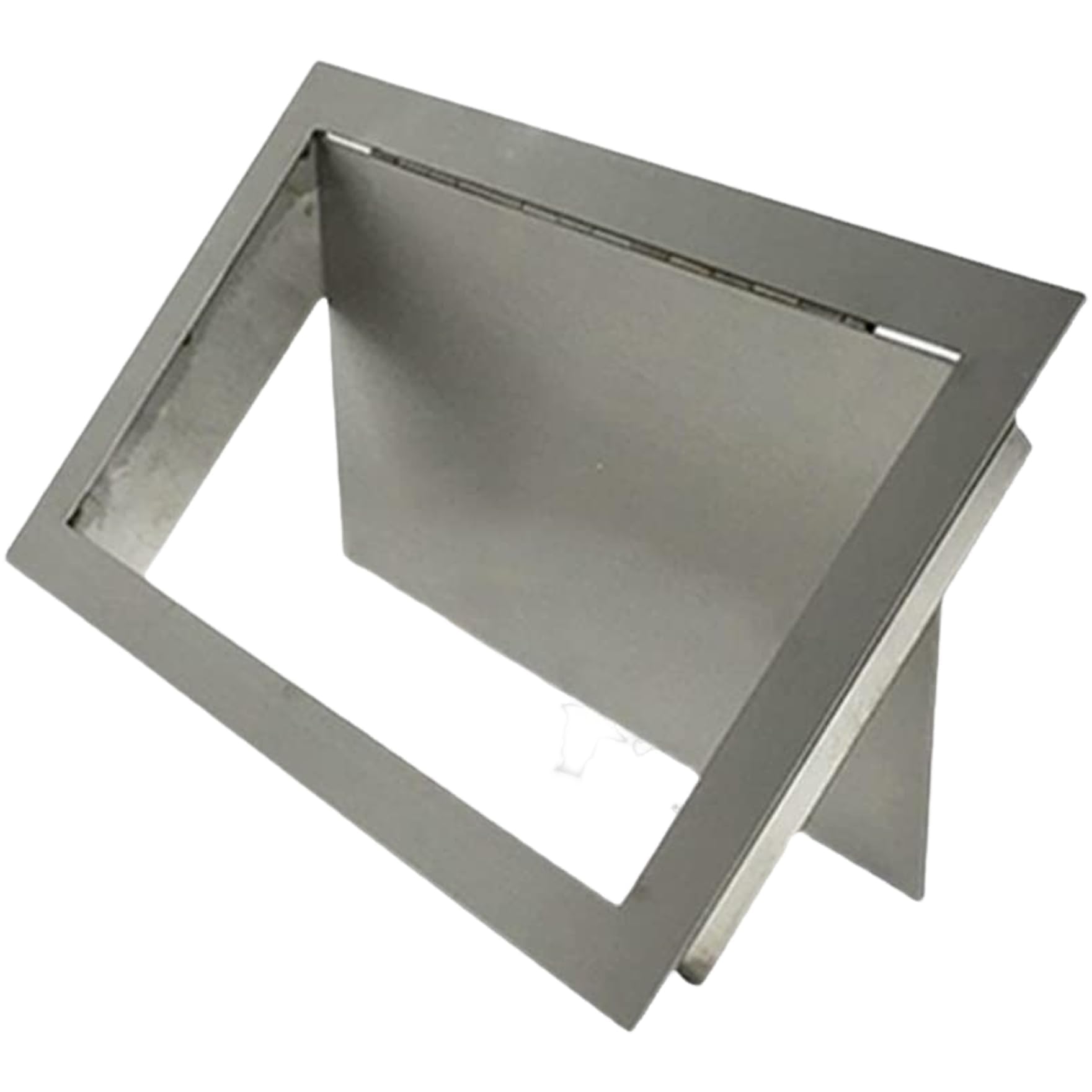 18 x 23 cm 304 Edelstahl, rechteckiger Mülleimerdeckel, seitliche Öffnung, nach innen, klappbar, nur für Küche, Badezimmer, Mülleimer