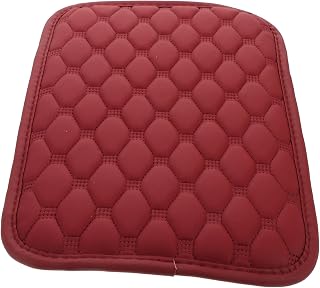 MAGICLULU Cubierta de Consola Central Automóvil Funda de Apoyabrazos de Sintético Accesorios de Interior con Bolsillo de Almacenamiento Protección y Antiarañazos Color Rojo