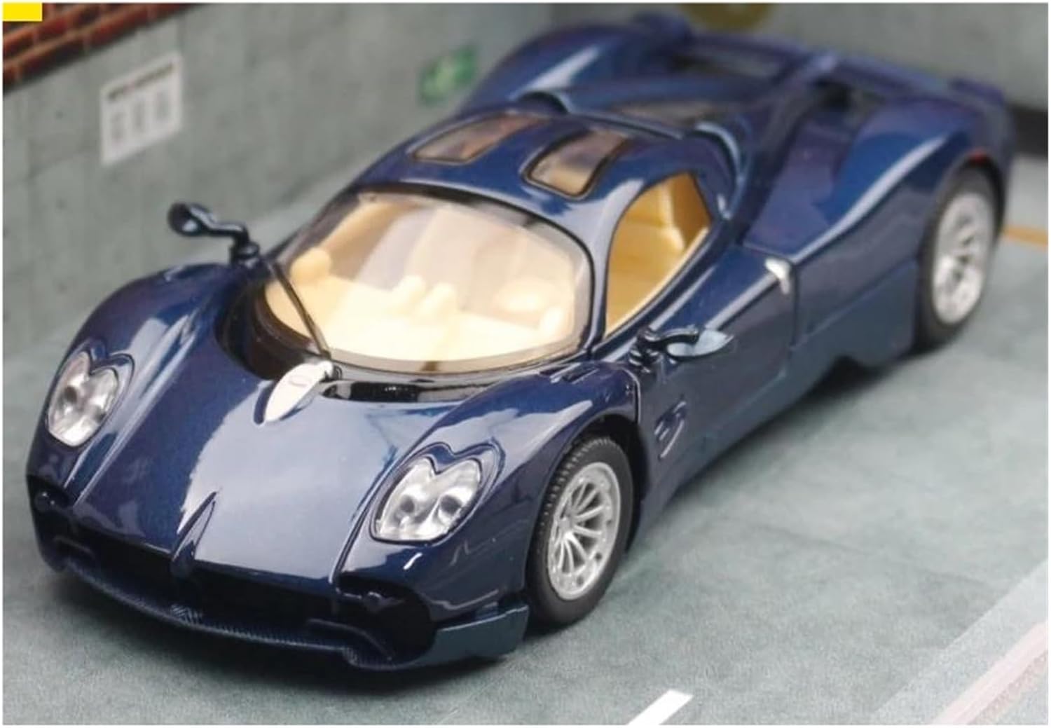 Scale car Model 1/32 for Utopia Diecast Metal Miniature Super Sport Car Display Scale Model Suitable for Decoration(DEEP Blue)