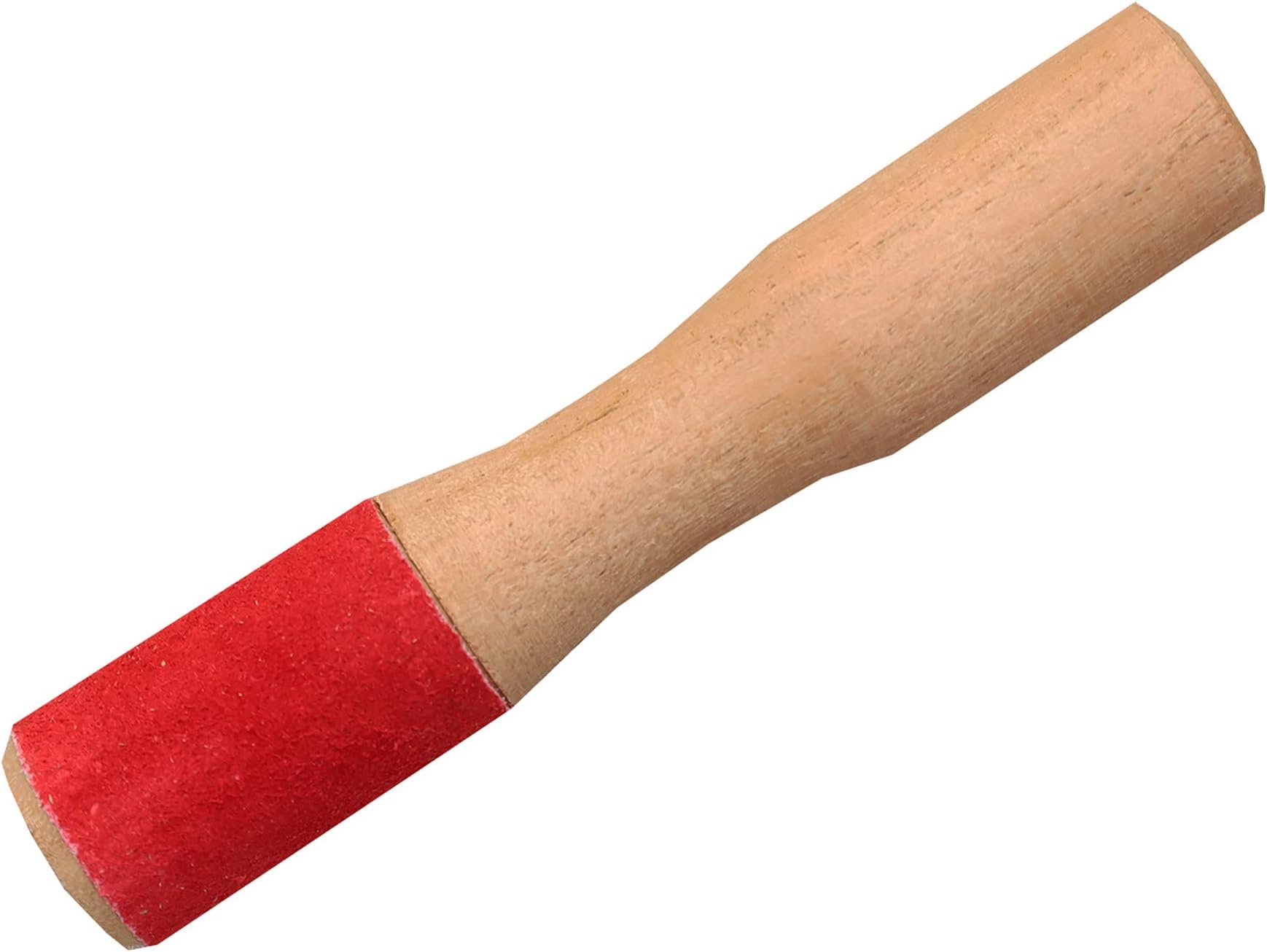 Lungta Imports Tibetan Hard Wood Singing Bowl Leather-Wrapped Striker, Mallet